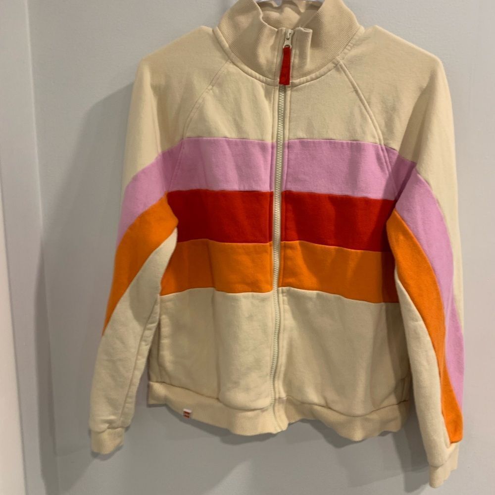 Lego Women's Cream Sweatshirt with Colorful Stripes - Picture 1 of 11